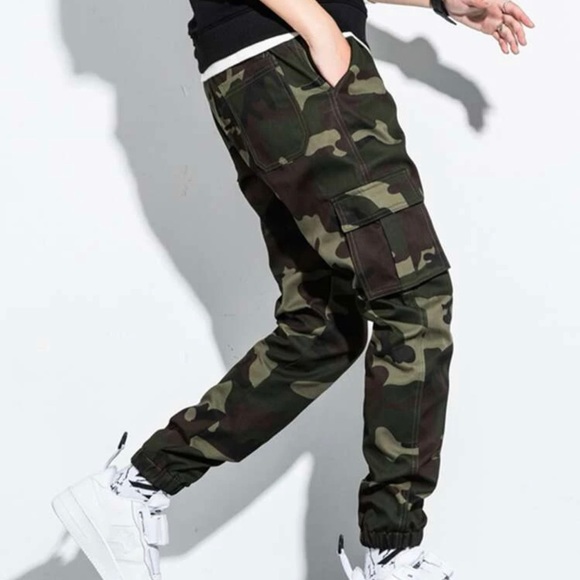 Men’s Camo Flap Pocket Cargo Pants *NEW* - Picture 3 of 7